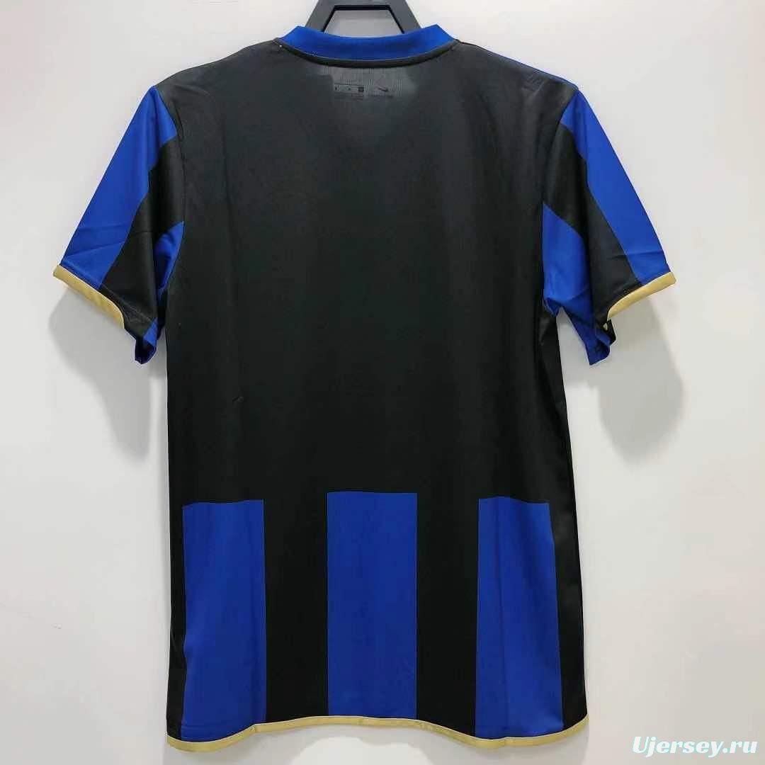 Retro 08/09 Inter Milan Home Champions Version Soccer Jersey