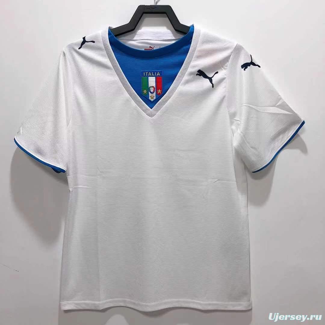 Retro 2006 Italy Away White Soccer Jersey