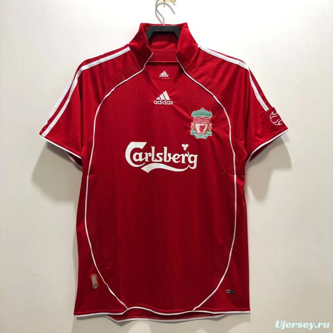 Retro 06/08 Liverpool Home Soccer Jersey