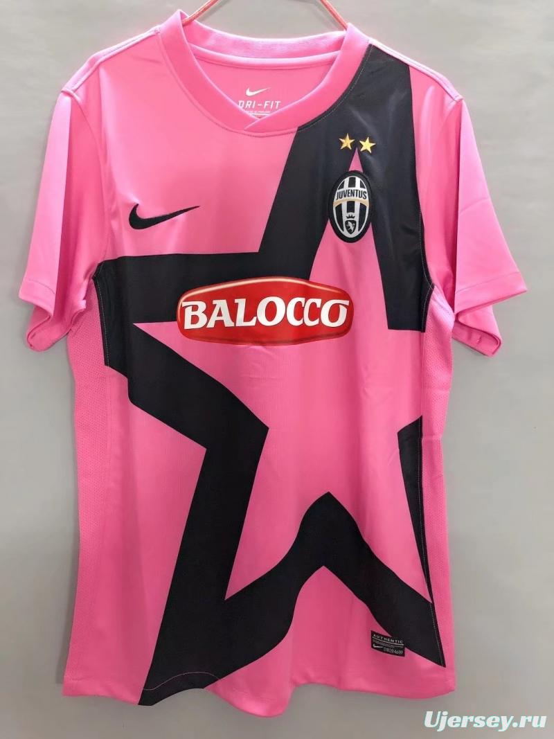 Retro 11/12 Juventus Away Pink Soccer Jersey