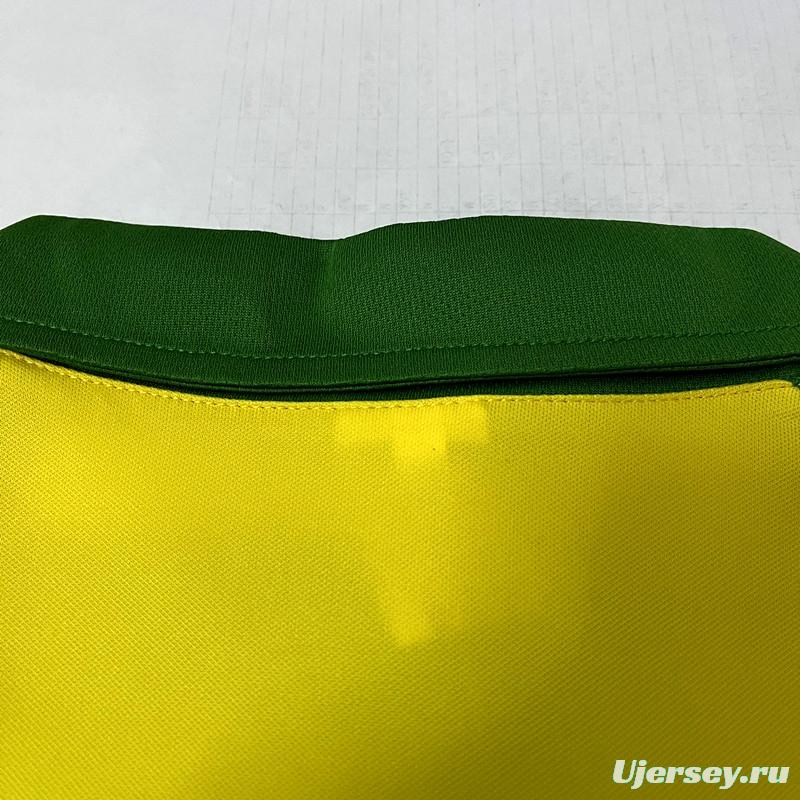 Retro 1978 Brazil Home Soccer Jersey