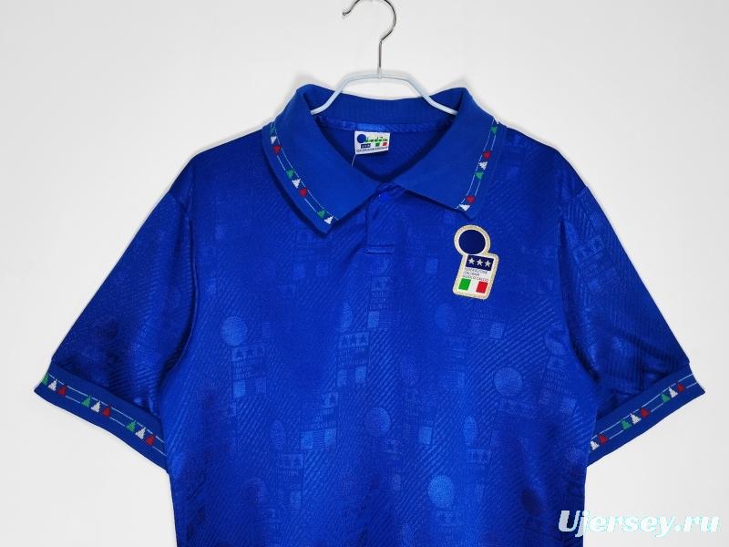 Retro 1994 Italy Home Soccer Jersey
