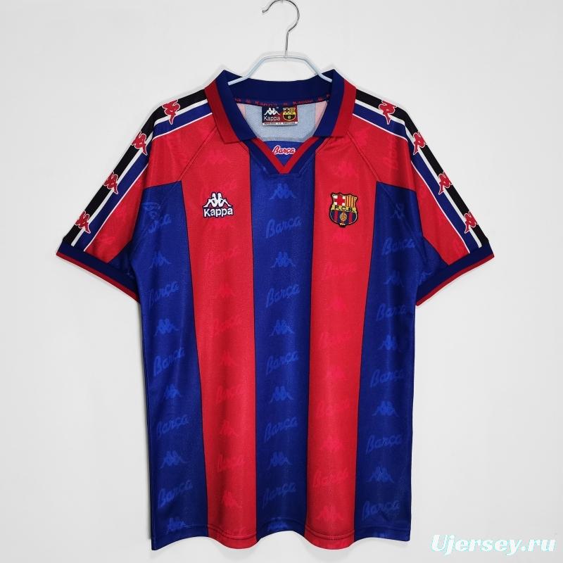 Retro 1995/97 Barcelona Home Soccer Jersey