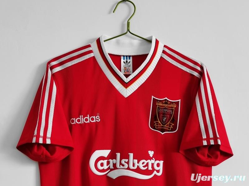 Retro 1995/96 Liverpool Home Soccer Jersey