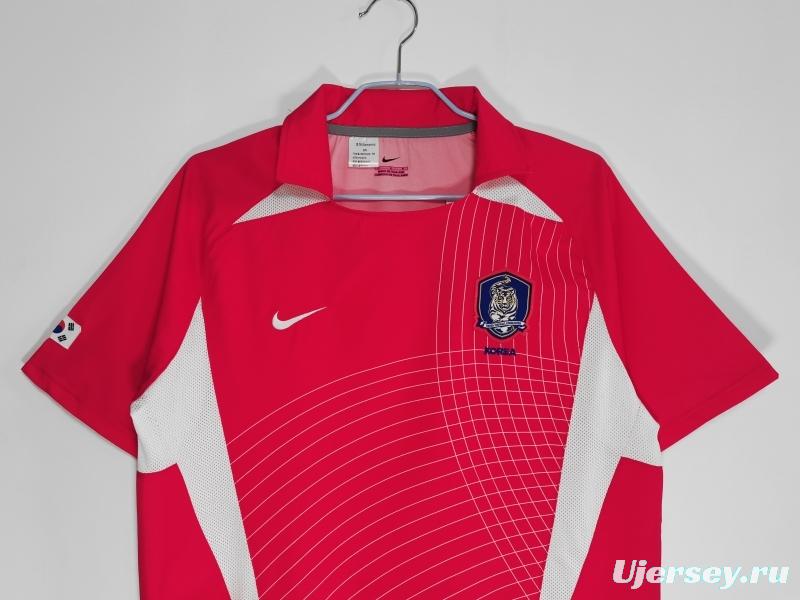 Retro 2002 Korea Home Soccer Jersey