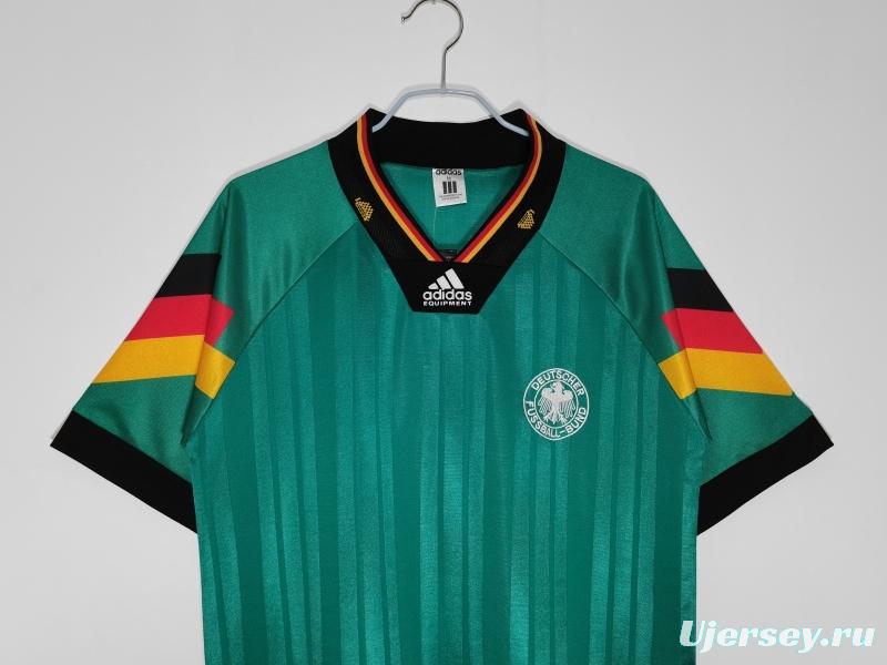 Retro 1992 Germany Away Soccer Jersey