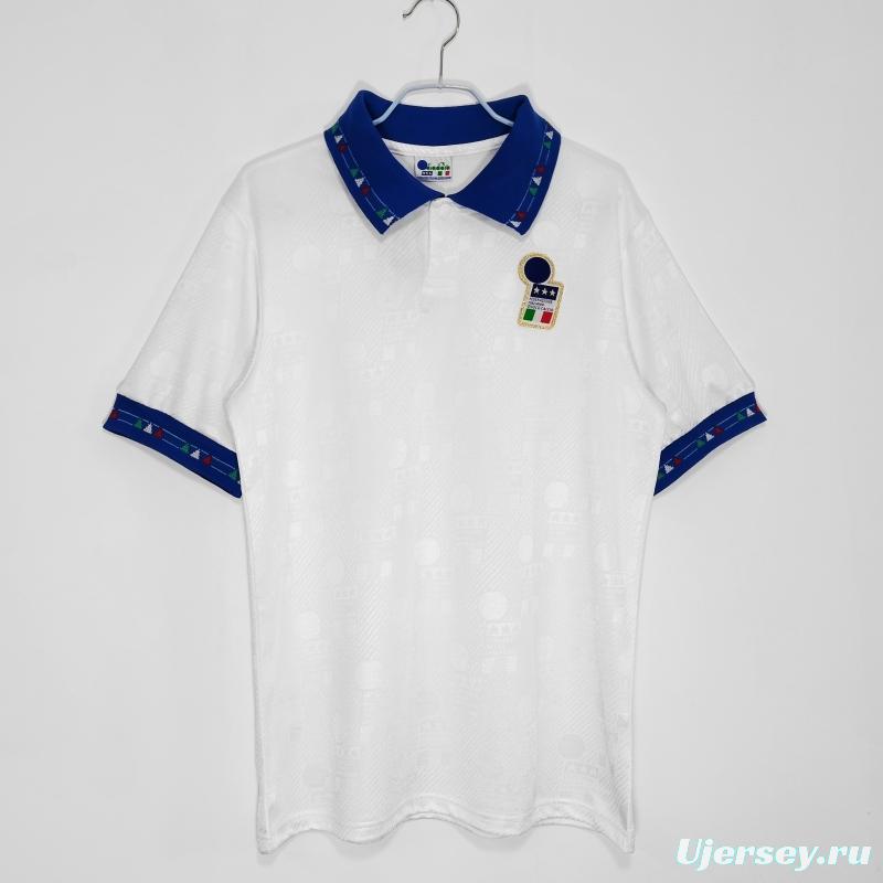 Retro 1994 Italy Away Soccer Jersey