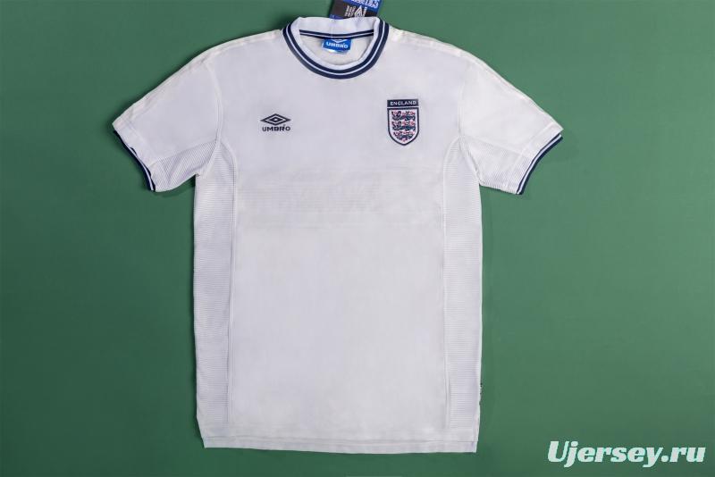 Retro 2000 England Home Soccer Jersey