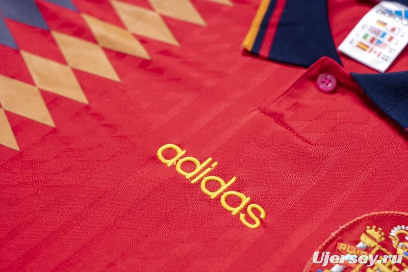 Retro 1994 Spain Home Soccer Jersey