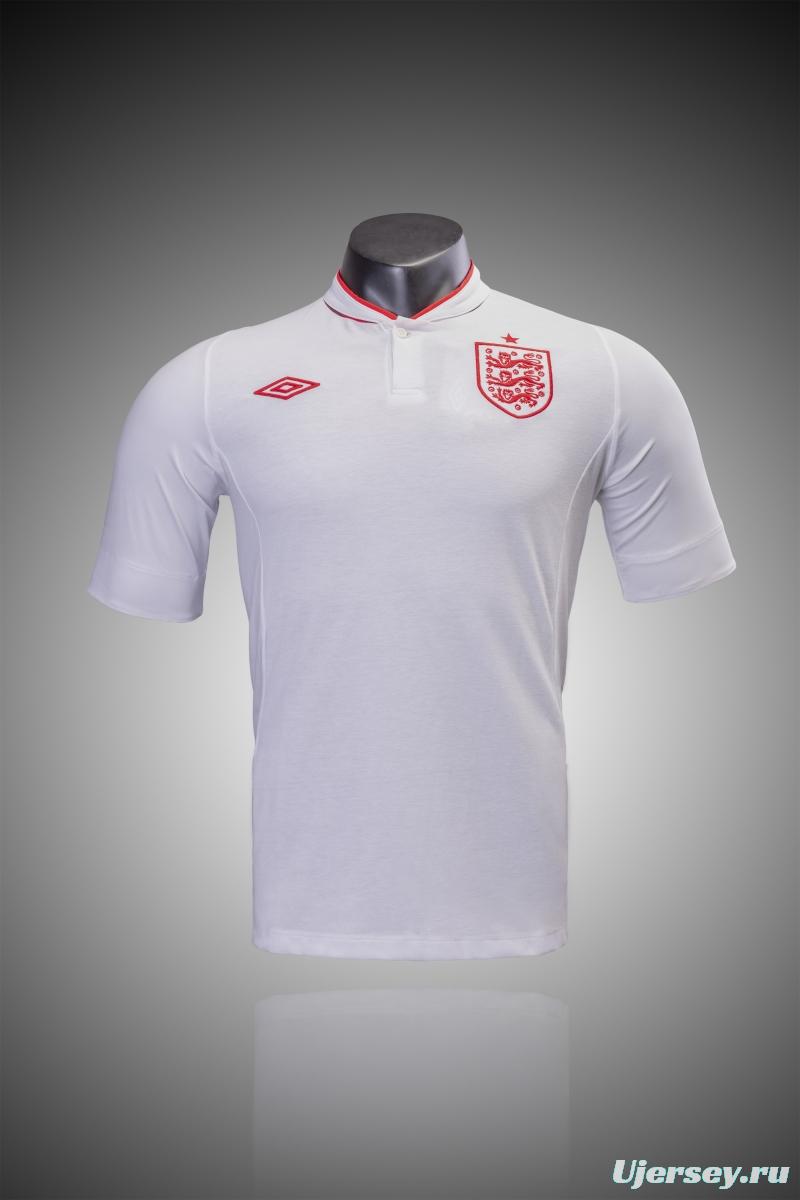 Retro 2012 England Home Soccer Jersey