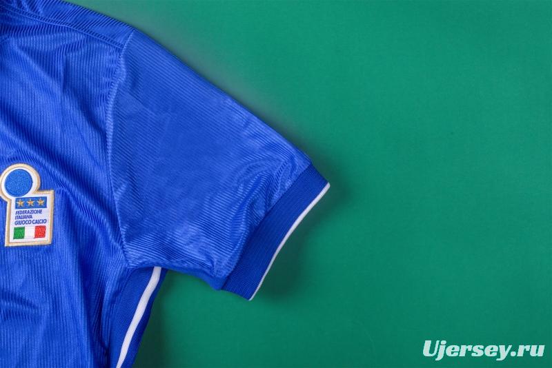 Retro 1998 Italy Home Soccer Jersey