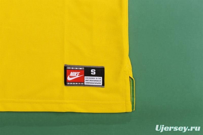 Retro 1998 Brazil Home Soccer Jersey