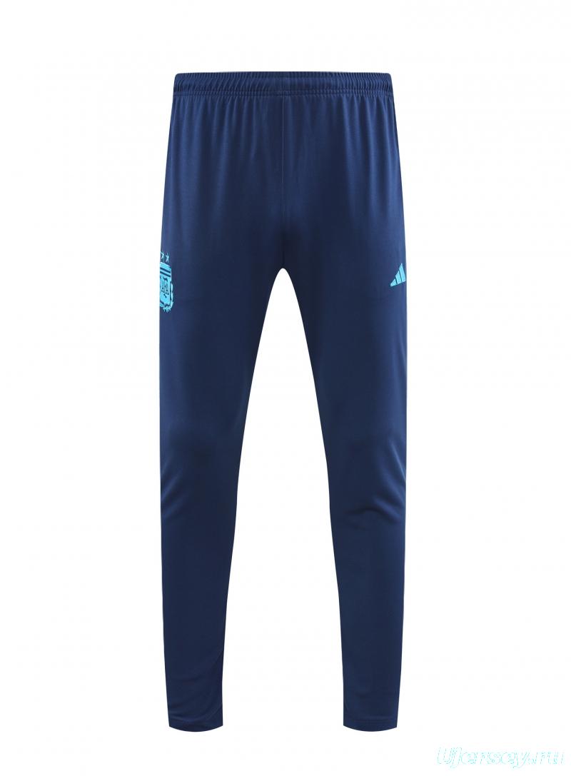 2022 Argentina Blue Half Zipper Tracksuit