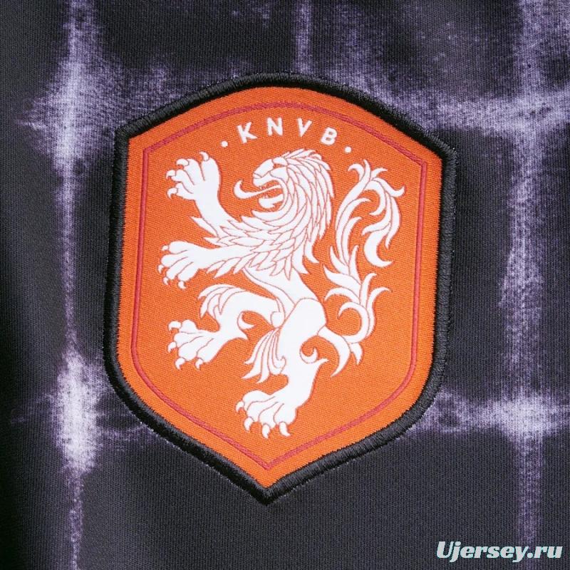 2022 Netherlands Black Pre-Match Jersey