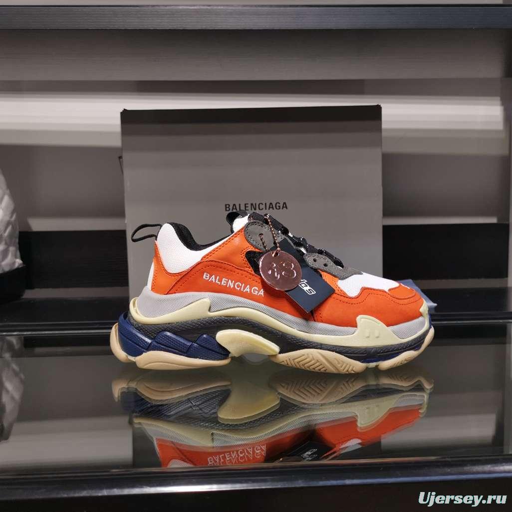 Men/Women Balenciaga Triple S Sneaker Orange Item Ab5580330