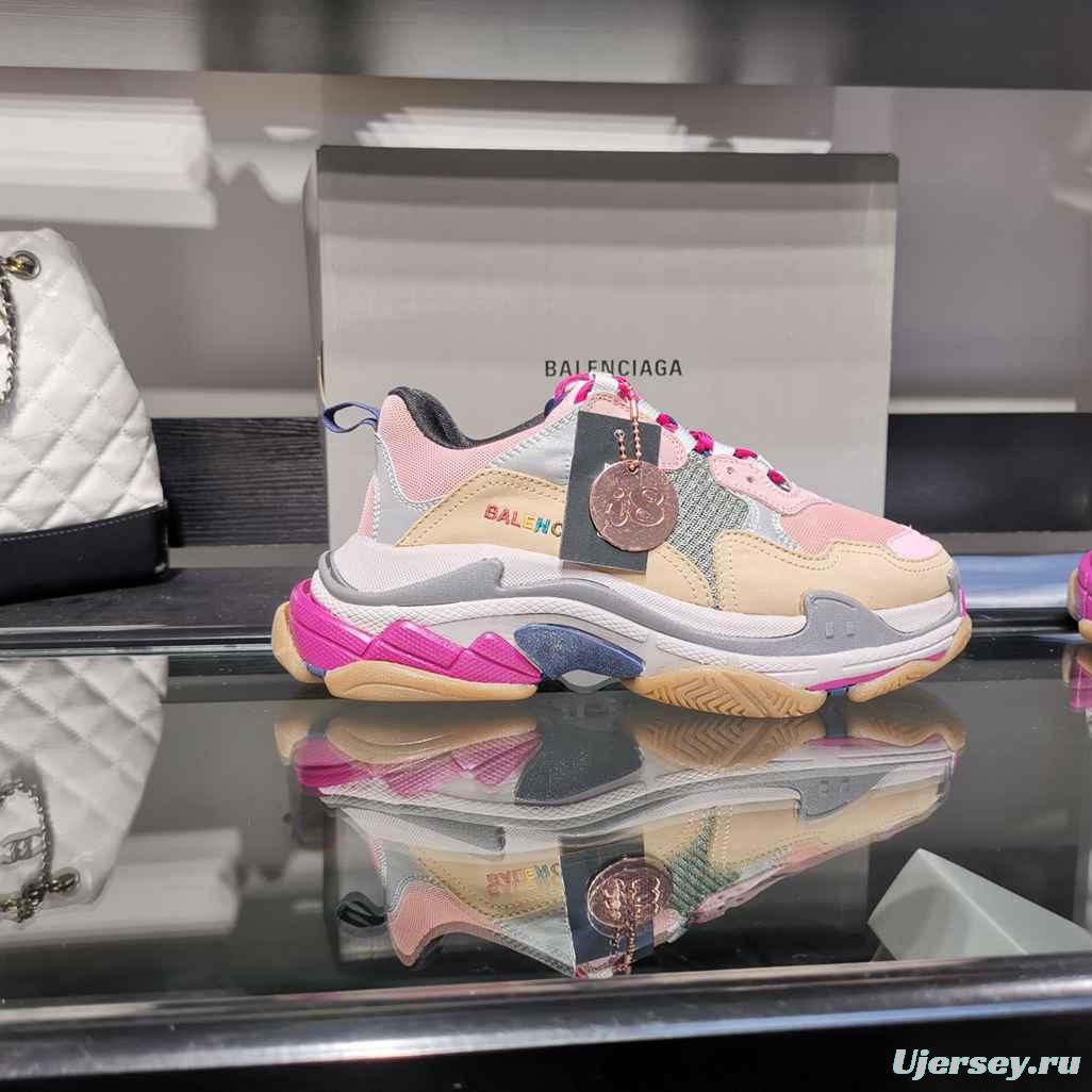 Men/Women Balenciaga Triple S Sneaker khaki/Pink Item Ab5580330