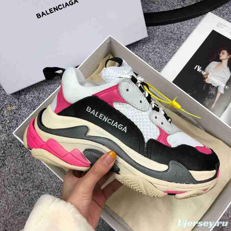 Men Balenciaga Triple-S Sneaker White/Black/Purple