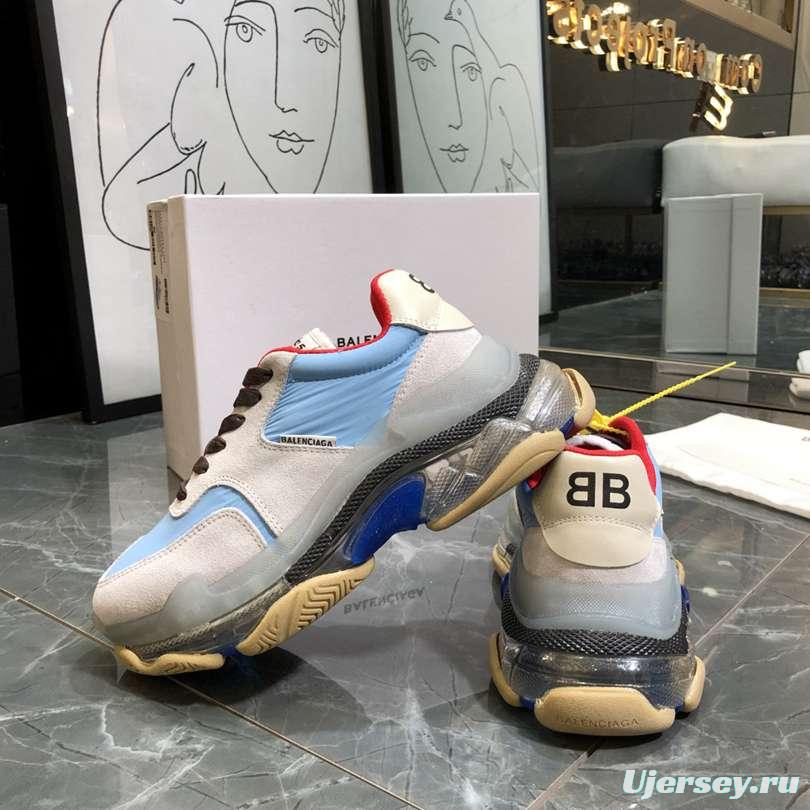 Men/Women Balenciaga Triple S 2.0 Sneaker Grey/Blue Item 6380340