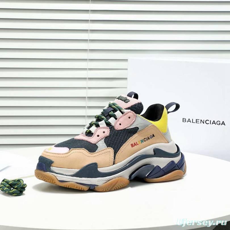 Men/Women Balenciaga Triple-S Sneaker Multi-Color Brown/Pink Item 6380340