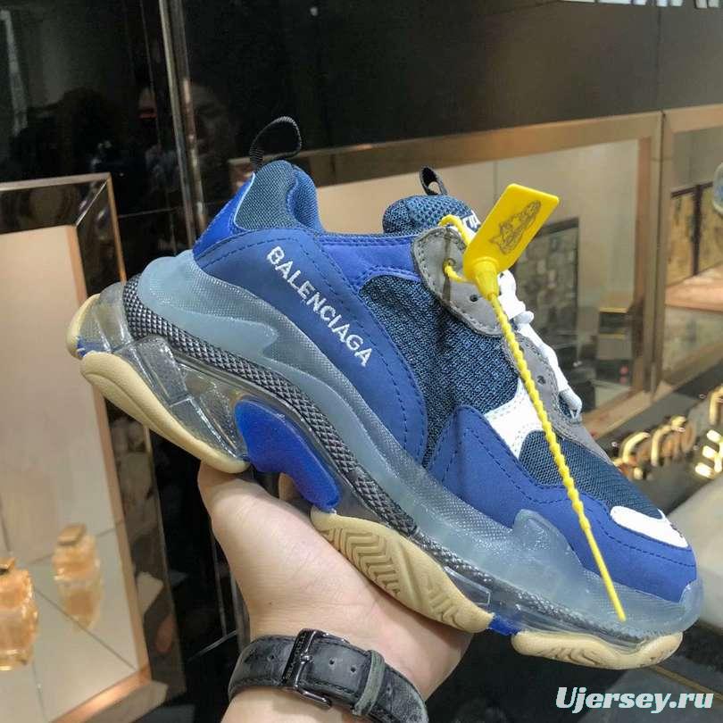 Men/Women Balenciaga Triple S Sneaker Navy