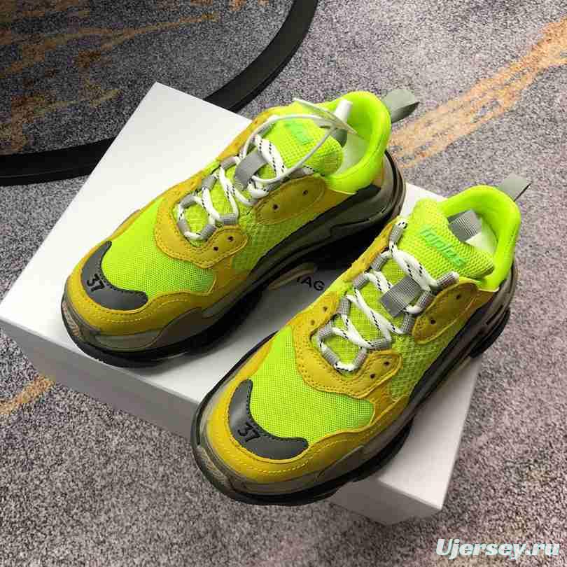 Men Balenciaga Triple-S Sneaker Multi-Color Green/Brown