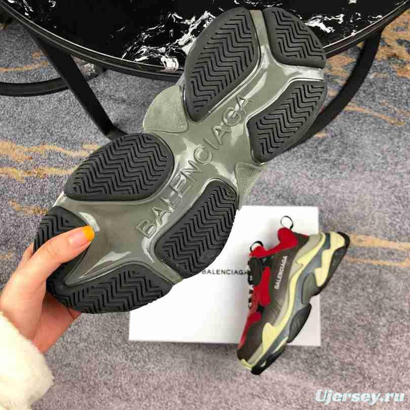 Men Balenciaga Triple-S Sneaker Black/Red