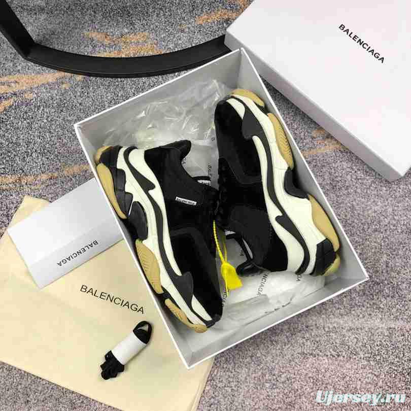 Men Balenciaga Triple-S 2 Yellow Black Sneaker