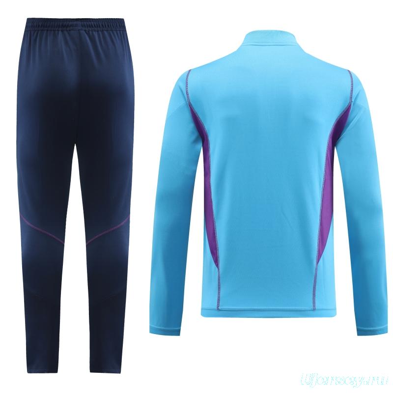 2022 Argentina Sky Blue Zipper Tracksuit