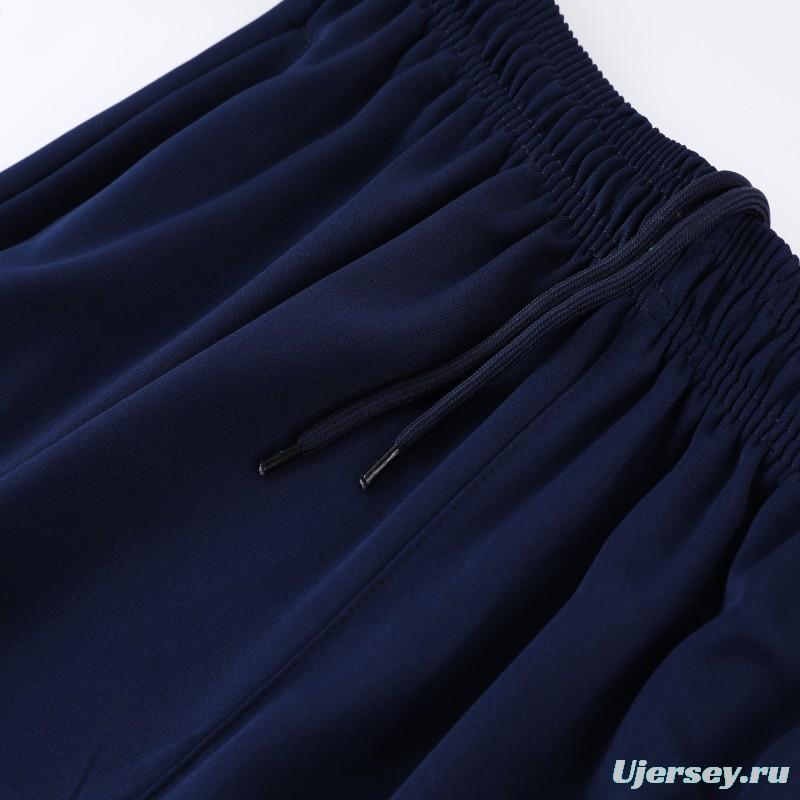 2023 NIKE Blue Black Half Zipper Jacket +Pants