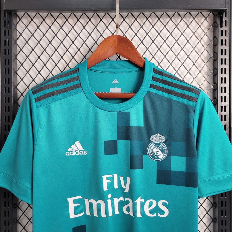 Retro 17-18 Real Madrid Third Blue Jersey