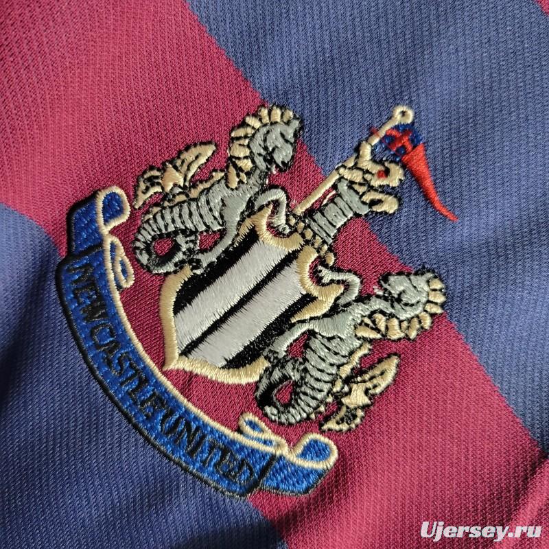 Retro1995-96 Long Sleeve Newcastle Away Soccer Jersey