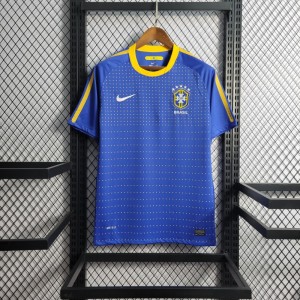 Retro 2010 Brazil Away Blue Jersey