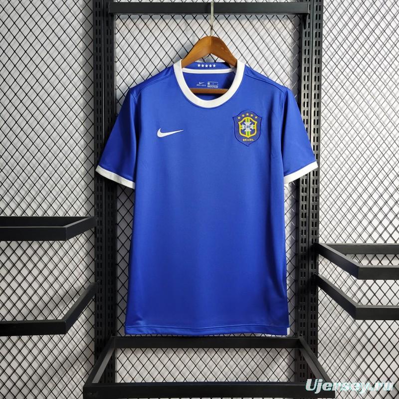 Retro 2006 Brazil Away Blue Jersey