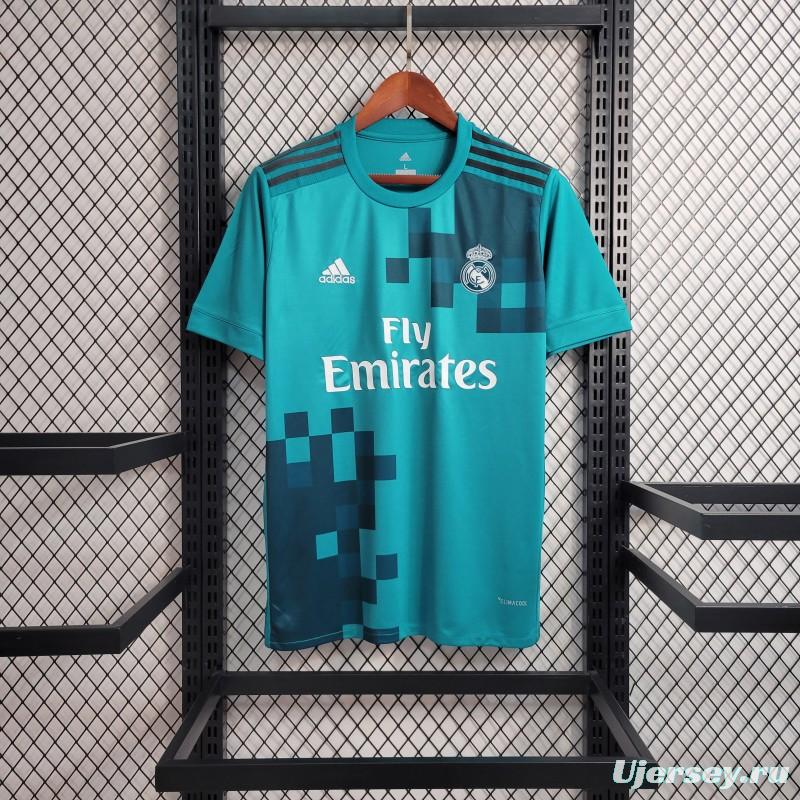 Retro 17-18 Real Madrid Third Blue Jersey