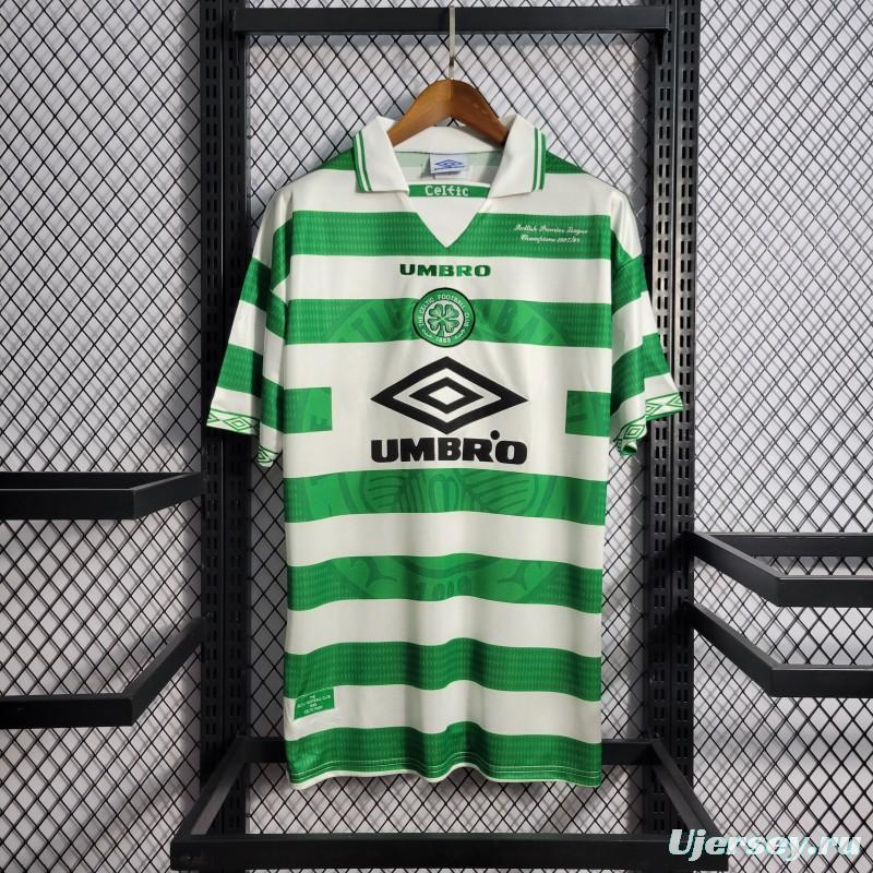 Retro 98/99 Celtic Home Champion Jersey