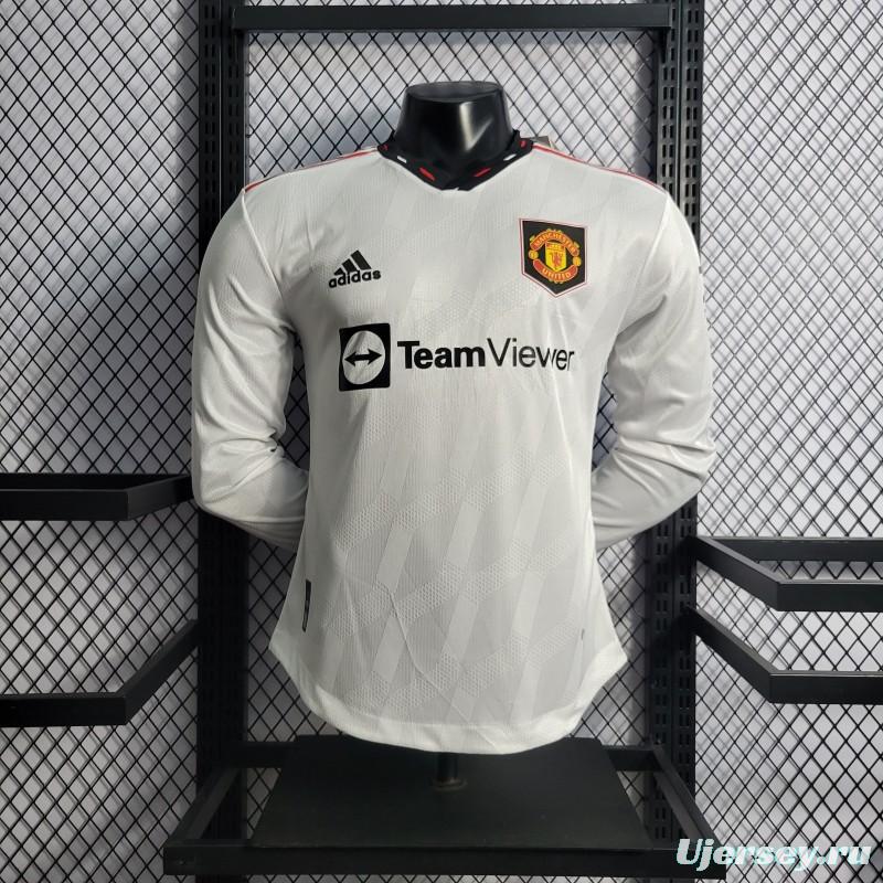 Player Version 22/23  Long Sleeves Manchester United Away Jersey