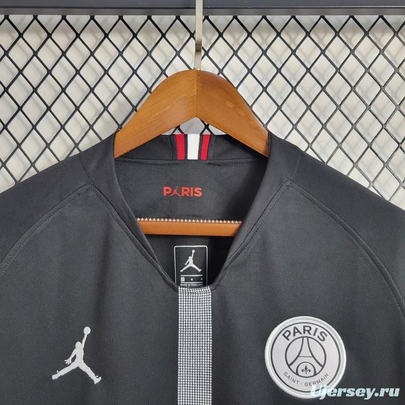 Retro Long Sleeve 18-19 PSG Black Champions League Jersey
