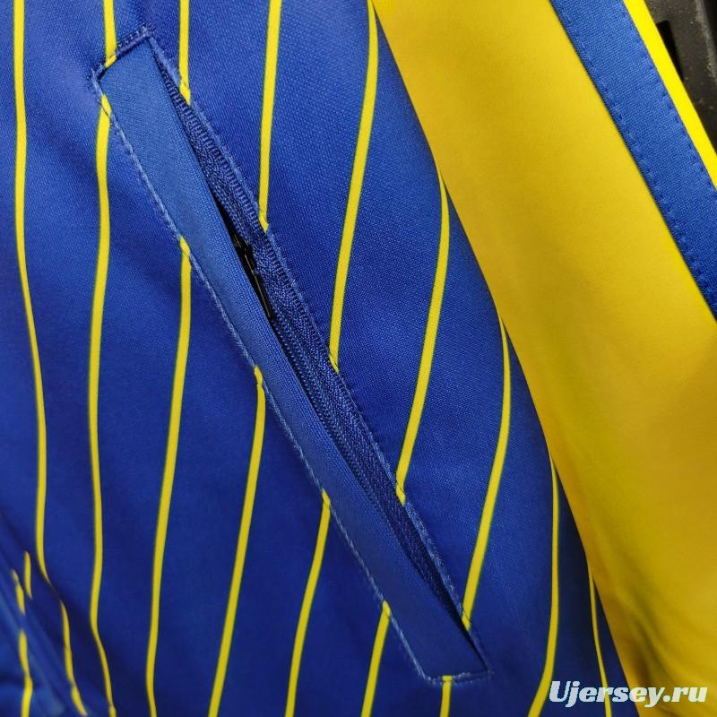 23-24 Al-Nassr FC Blue Full Zipper Jacket