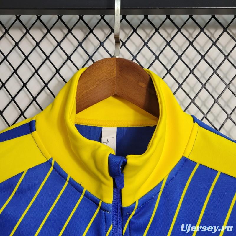 23-24 Al-Nassr FC Blue Full Zipper Jacket