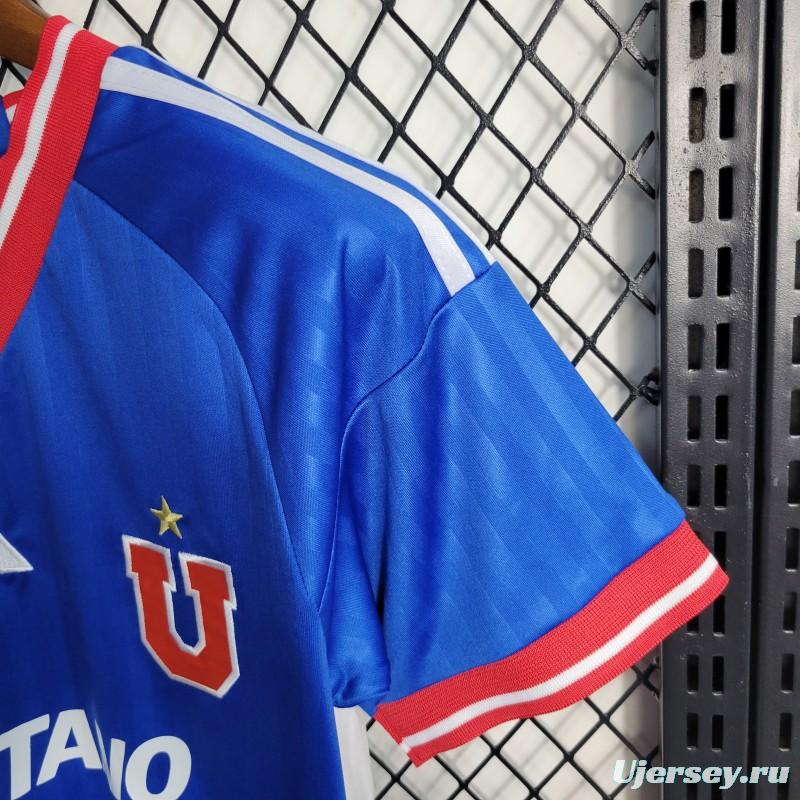 23-24 Kids Universidad De Chile Home  Jersey Size 16-28