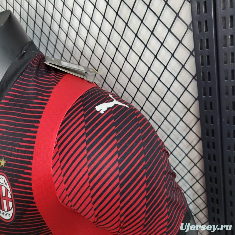 Player Version 23-24 AC Milan Home Jersey