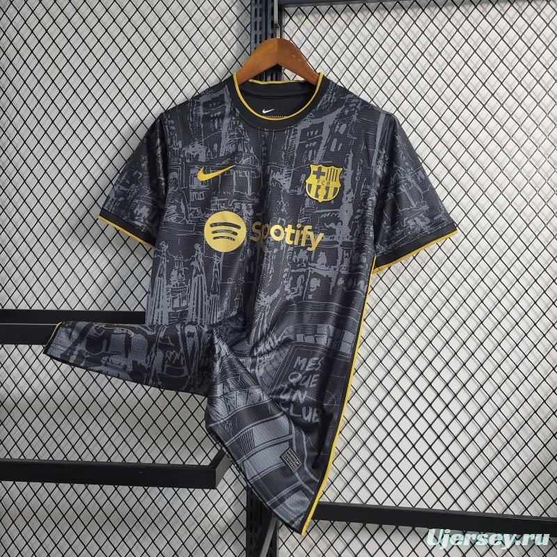 23-24 Barcelona Black Gold Special Edition Jersey