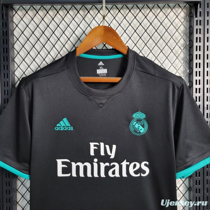 Retro 17-18 Real Madrid Away Black Jersey