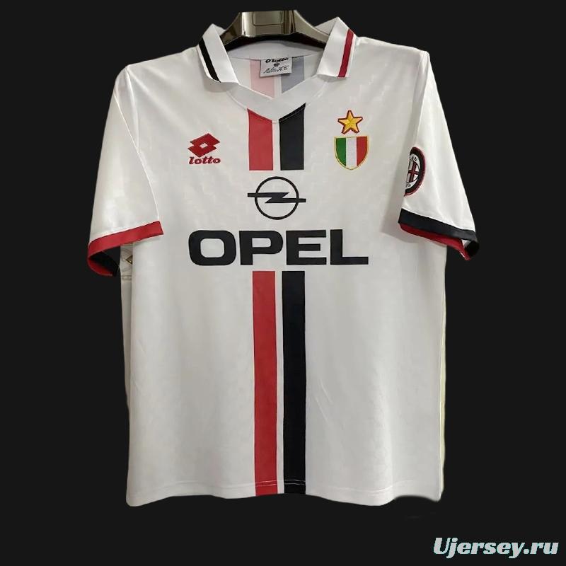 Retro 95/97 AC Milan Away White Jersey