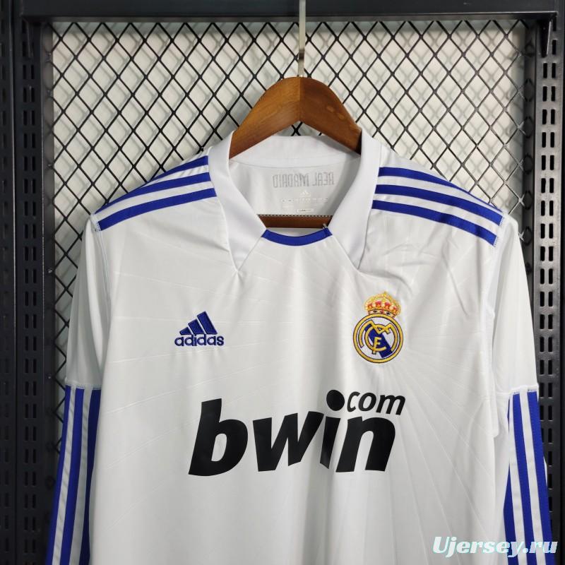 Retro Long Sleeve 10-11 Real Madrid Home Jersey