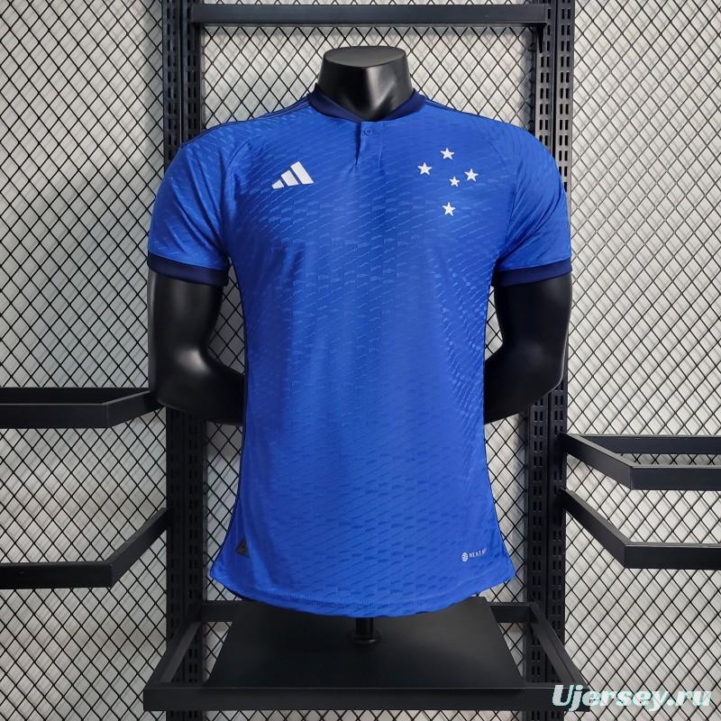 Player Version 23-24 Cruzeiro Home Jersey