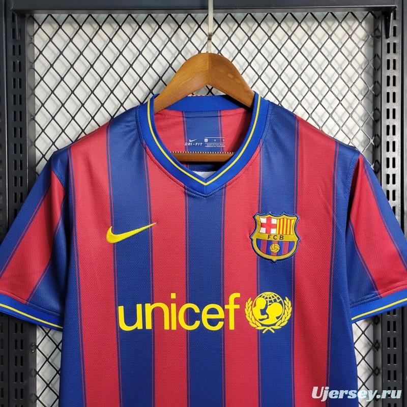 Retro 09-10 Barcelona Home Soccer Jersey