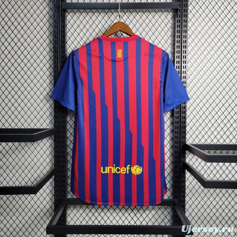 Retro 11-12 Barcelona Home Soccer Jersey