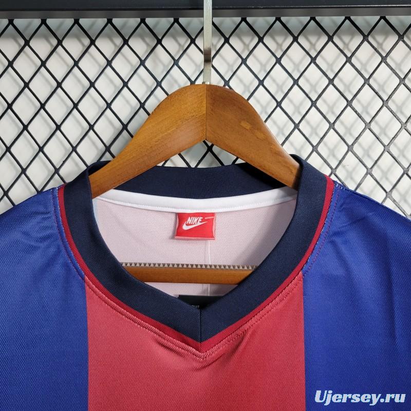 Retro 98-99 Barcelona Home Soccer Jersey