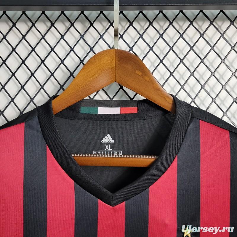 Retro 16-17 AC Milan Home Soccer Jersey